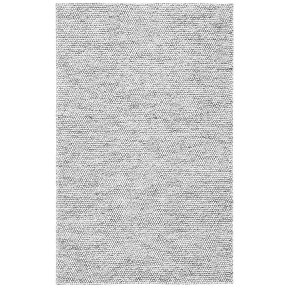 SAFAVIEH Natura Feride Geometric Area Rug, Light Grey/Ivory, 4' x 6'
