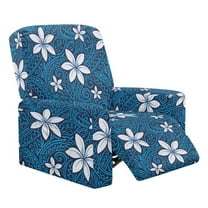 Xixirimido Polynesian Tribal Floral Pattern Recliner Slipcovers 4-Pieces Lazyboy Covers Couch Chair Cover Non Slip Reclining with Storage Pockets Furniture Protector for Home Living Room