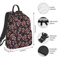 thumbnail image 2 of Xecao Ladybug print Backpack For women men Aesthetic Lightweight Travel Daypack Simple Cute Backpack For Bookbag, 2 of 5