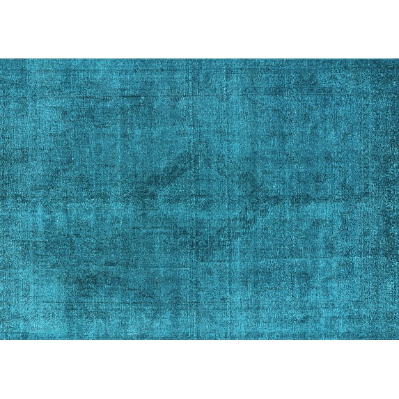 Ahgly Company Indoor Rectangle Oriental Light Blue Industrial Area Rugs, 4' x 6'