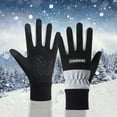 thumbnail image 2 of Hellosay Winter Gloves Women Thermal Warm Fleece Lined Touch Screen Gloves Christmas Gifts Black, 2 of 10