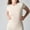 Beige, variant on Women's Cotton Sport Shirts Lightweight High Elasticity Short Sleeve Workout Tees Skinny Soft Comfy Wicking T-Shirts Coffee M