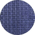 thumbnail image 1 of Ahgly Company Machine Washable Indoor Round Abstract Blue Modern Area Rugs, 7' Round, 1 of 4