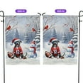 thumbnail image 2 of Hello Winter Pitbull Football Snowman Welcome Snowy Morning Garden Flag 12x18in Double Sided Terrier Dog Lover Outdoor Decor - 01012, 2 of 5