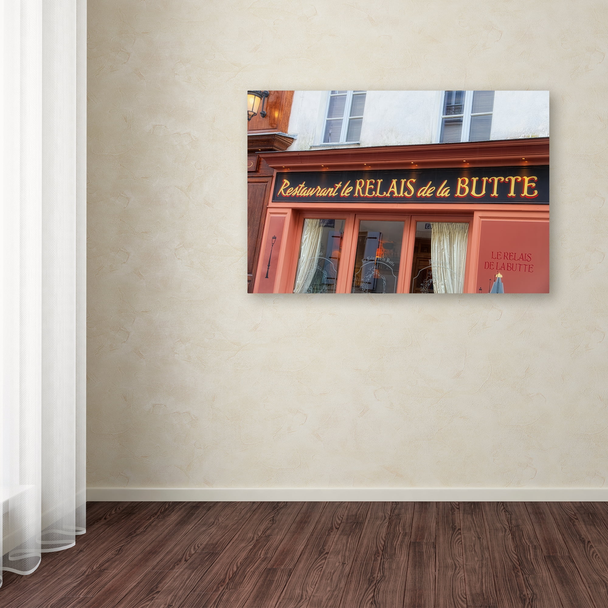 Trademark Fine Art 'Relais de la Butte Restaurant' Canvas Art by Cora Niele