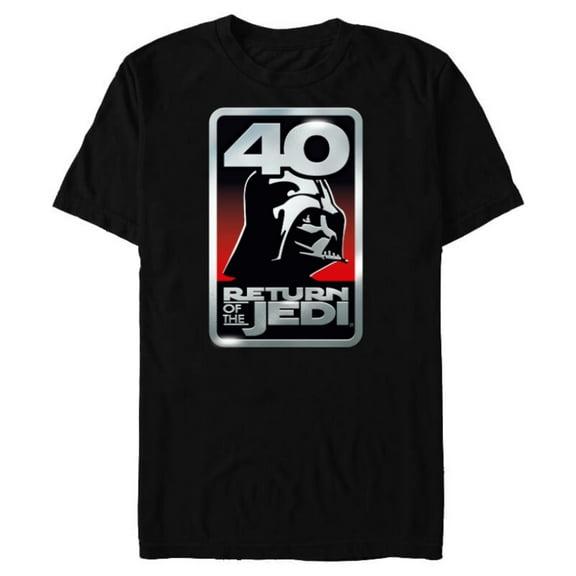 Star Wars Return of the Jedi 40th Anniversary Vader Logo - Short Sleeve Blended T-Shirt for Adults - Customized-Black
