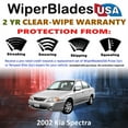 thumbnail image 2 of 2002 Kia Spectra Beam Wiper Blades Wipers w/2yr Warranty (Set of 2), 2 of 5