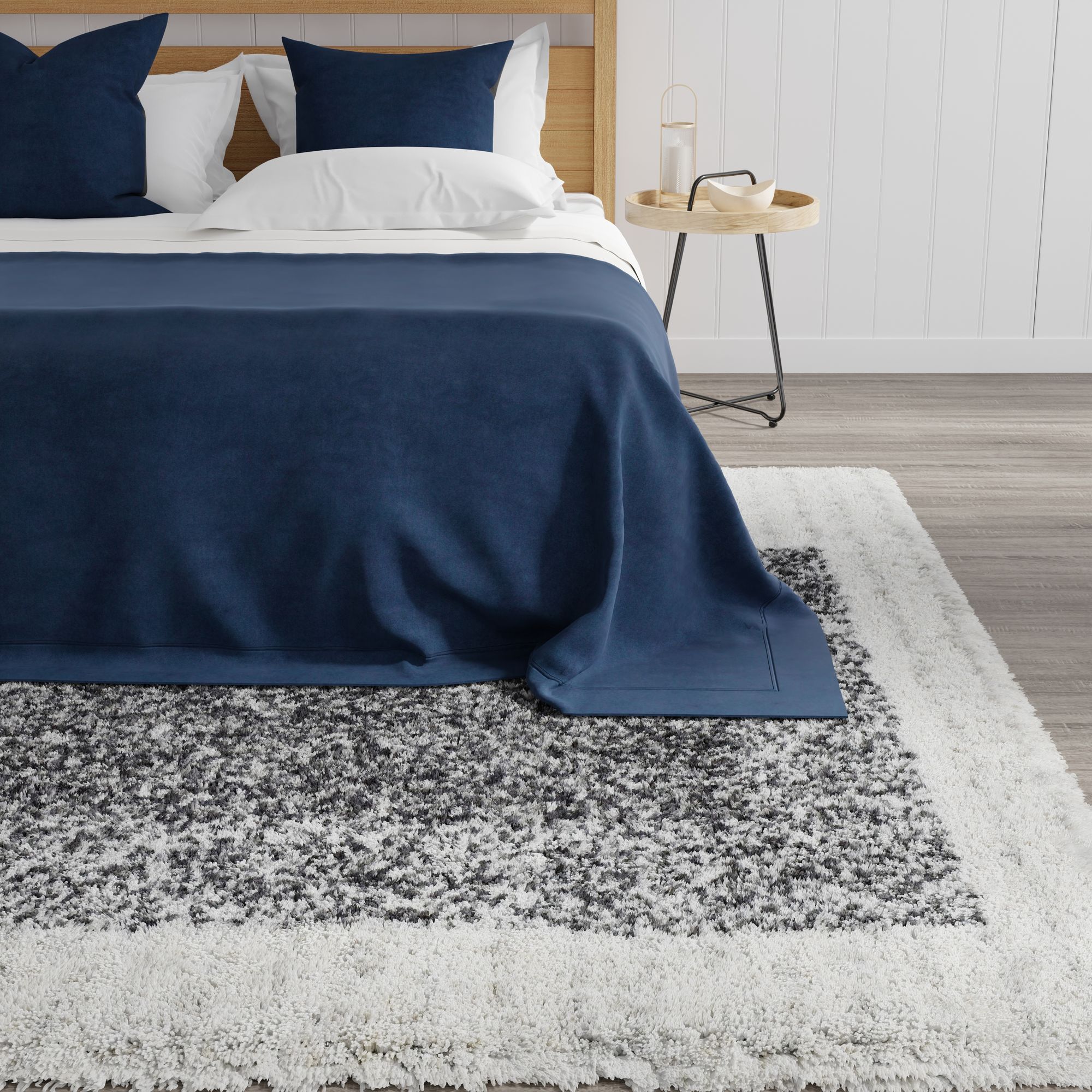 Mason Brooks Indigo Shag CG70A Transitional Geometric 2'6" X 4' Area Rug