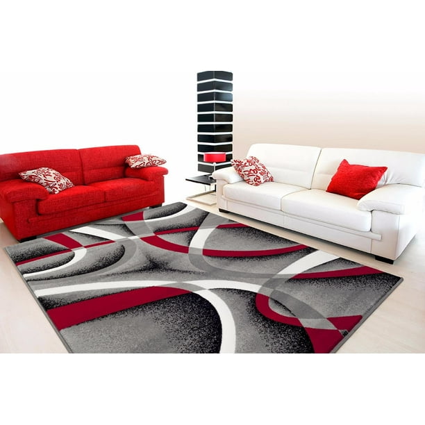 Persian Rugs 2305 Gray Modern Abstract Area Rug 10x13