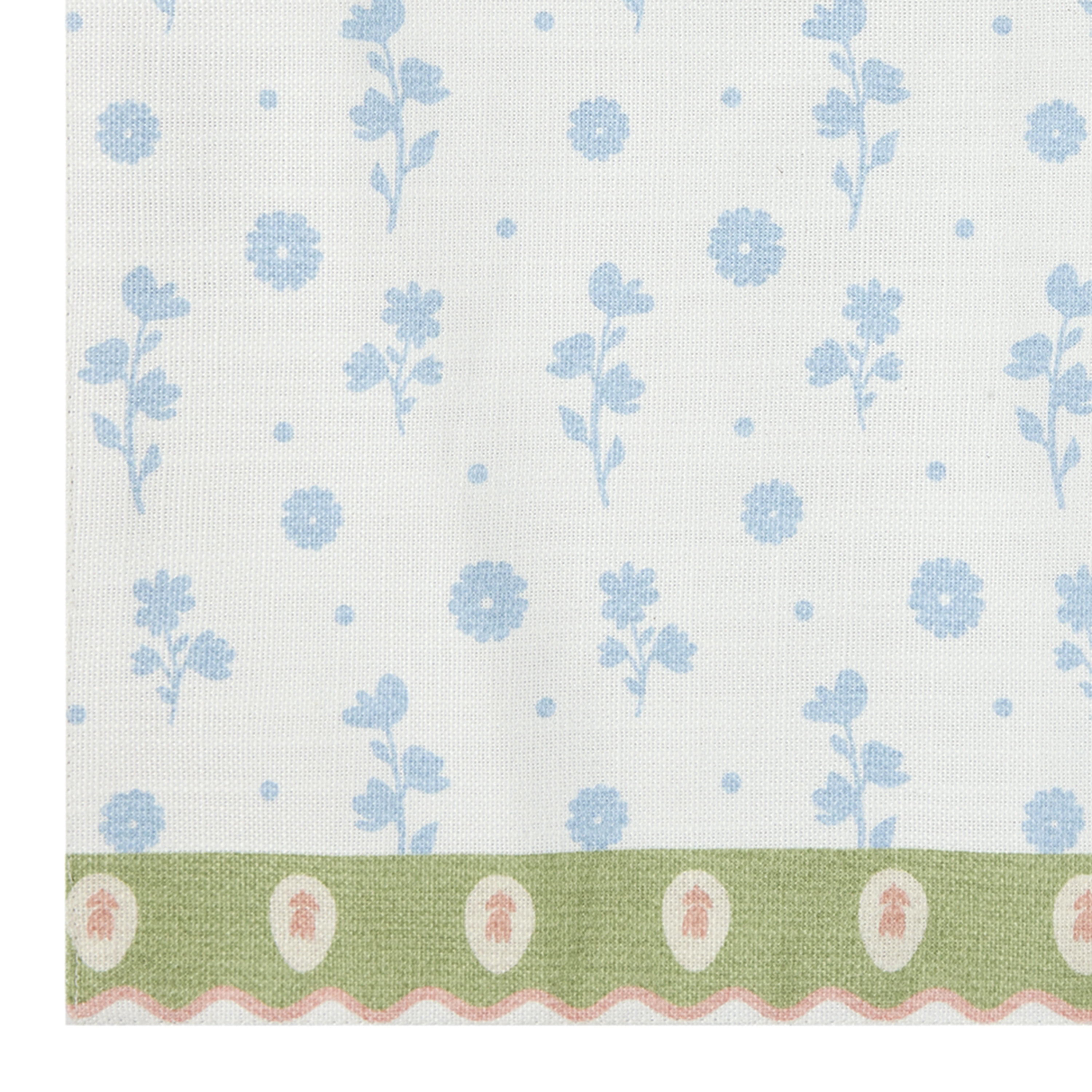 Floral 4 Pack Table Placemat Set - 14" x 19" Each - 100% Cotton, Multi-color