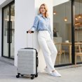 thumbnail image 2 of Zimtown Luggage Set 3 Piece Hardside Suitcase Set Lightweight Suitcase with Spinner Wheels, 20/24/28 Inch Luggage for Men Women, Silver Gray, 2 of 3