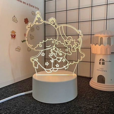 

Sanrio 3D Hello Kitty Acrylic USB LED Light Table Lamp Kuromi Kawaii Melody Desktop Decor Led Anime Bedroom Bedside Lamp Gift Gift Festivals