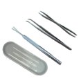 thumbnail image 1 of Kit Eliminación De Garrapatas De Acero Inoxidable Juego De Herramientas Para Eliminar Garrapatas Pinzas De Garrapatas De Doble Cara Pinzas De Gancho De Garrapatas Pinzas Prácticas De Limpieza 3Pcs Minnieouse PT000941-00, 1 of 6