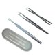 thumbnail image 1 of Kit Eliminación De Garrapatas De Acero Inoxidable Juego De Herramientas Para Eliminar Garrapatas Pinzas De Garrapatas De Doble Cara Pinzas De Gancho De Garrapatas Pinzas Prácticas De Limpieza 3Pcs Minnieouse PT000941-00, 1 of 6