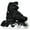 Black, variant on Crazy Skates Adjustable Inline Skates for Girls and Boys - Adjust to fit 4 Sizes