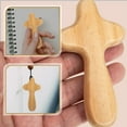 thumbnail image 5 of MLINS 8 pcs  Prayer Wooden Crosses Desktop Small Cross Holding Cross Christian Catholicism Cross, 5 of 8