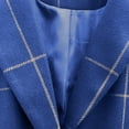 thumbnail image 7 of Roncen Women's Plaid Wool Blend Coat - Longline Notched Collar Winter Jacket with Button Front, 7 of 7