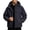 Black, variant on Men's 3 in 1 Ski Jacket Waterproof Windproof Hooded Fleece Lined Winter Coat Warm Mountain Snow Jacket with Detachable Hood
