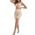 thumbnail image 2 of INSPIRE CHIC Women's High Rise Tummy Control Shaping Boyshorts Ice Silk Traceless Elastic Hip-Lifting Thigh Slimmers 3XL Beige, 2 of 6