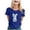 Blue, variant on Easter Boho Tops for Women Loose Crewneck Short Sleeve Comfort Style Ladies Clothing,Purple,M