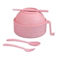 thumbnail image 1 of HBFAGFB Food Storage Containers with Lids Durable and Lightweight Ramen Bowl Set Home Decor Pink, 1 of 8