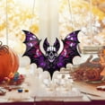 thumbnail image 4 of Clearance Hangs under $5,Halloween Bat Suncatcher Window Hanging Acrylic Wall Art Suncatcher Decoration Festival Colorful Bat Home House Venue Arrangement Props 1pc, 4 of 5