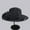 Black, variant on Daolelai Spring and Summer Mesh Sun Hat Organza Flower Temperament Wedding Hat Sun Protection Round Top Large Brim Hat Fashion Hat for Women