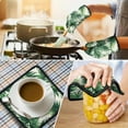 thumbnail image 4 of Tropical Palm Leaves in Hawaii Kitchen Oven Mitt and Pot Holder Sets 4 Pcs for Baking, Cooking and Grilling, Heat Resistant Up To 392 °F, 4 of 7