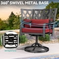 thumbnail image 4 of Dextrus 7 Piece Modern Outdoor Dining Table Set, Black, 4 of 7