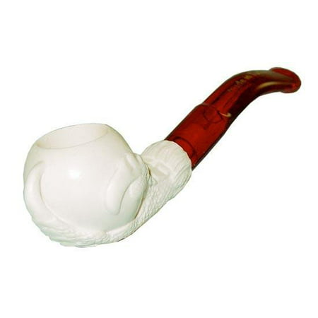 Hand Carved Mini Meerschaum Pipe--Claw Holding