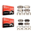 thumbnail image 1 of Positive Plus Front Rear Semi-Metallic Brake Pads Kit for Car 2011 Saab 9-5 with 321mm Diameter Rotor Without Performance Brakes KPF-100160, 1 of 8