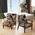 thumbnail image 1 of Designart "Celebrity Chic Giraffe IV" Gold Fashion Upholstered Accent Chair - Glam Arm Chair For Bedroom, 1 of 7
