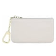 thumbnail image 1 of Monedero de piel de vaca auténtica para mujer, sencillo, minimonedero con cremallera, pequeño, ultrafino, 1 of 5