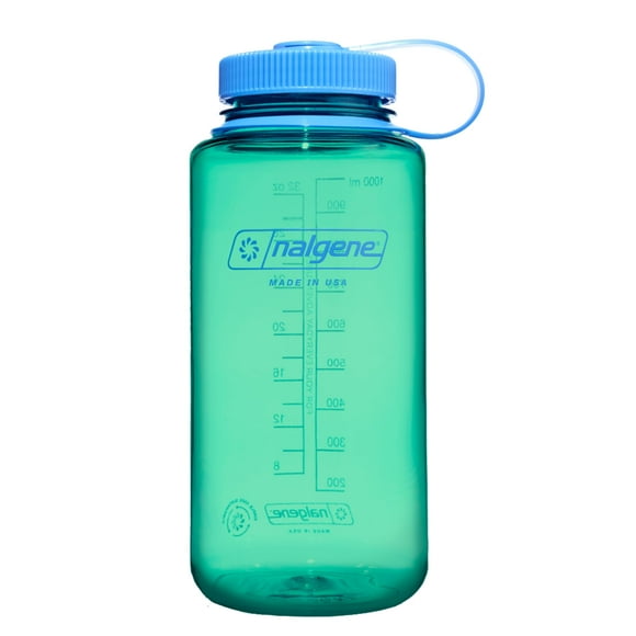 Botella de agua Nalgene Lightweight Sustain Tritan, 1 litro, color verde pastel