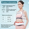 thumbnail image 3 of Quovilap Hyperextension Back Brace, Spinal Lumbar Fracture Thoracic Medical Orthotics Spine Fixation Lumbar Thoracolumbar Brace, 3 of 10