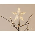 thumbnail image 5 of Patch Magic LED-04-FIR 5 ft. Brown Artificial Snow Star Christmas Tree with 144 LED, 5 of 5