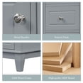 thumbnail image 5 of MODERNLUXE 36" Bathroom Vanity with Ceramic Sink,Modern Undermount Vanity Sink Cabinet with 3 Drawers & Door Organizer,Freestanding Vanity Storage Cabinet,Gray, 5 of 11