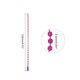 thumbnail image 2 of Bola Cuenta Cadenas Unique Bargains 4.72' 12uds Rosa Rojo, 2 of 6
