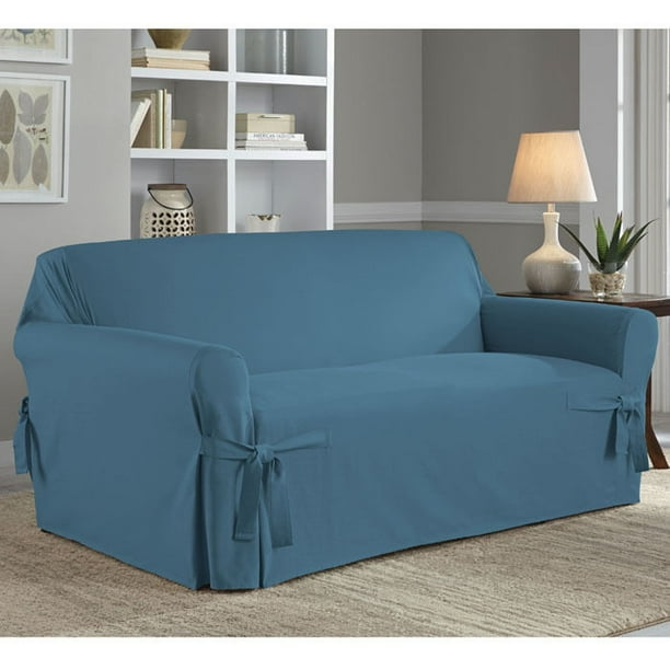 Serta Relaxed Fit Cotton Duck Slipcover for Loveseat