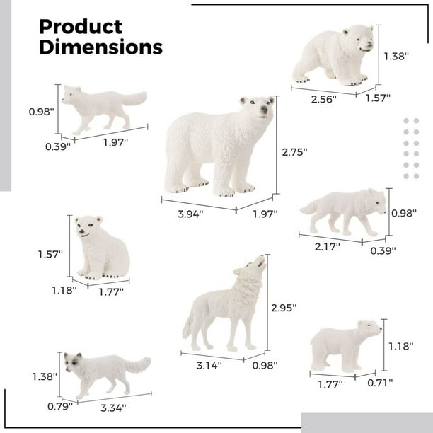Set De 26 Figuras De Animales Polares – De Plástico Realistas, Educativas, Ideales Para Juegos, Decoración De Pasteles Y Proyectos Escolares