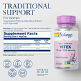 thumbnail image 2 of Solaray Vitex Chasteberry Extract 225mg, Traditional Women’s Health Support Supplement with 0.5% Agnuside, 60 VegCaps, 2 of 6