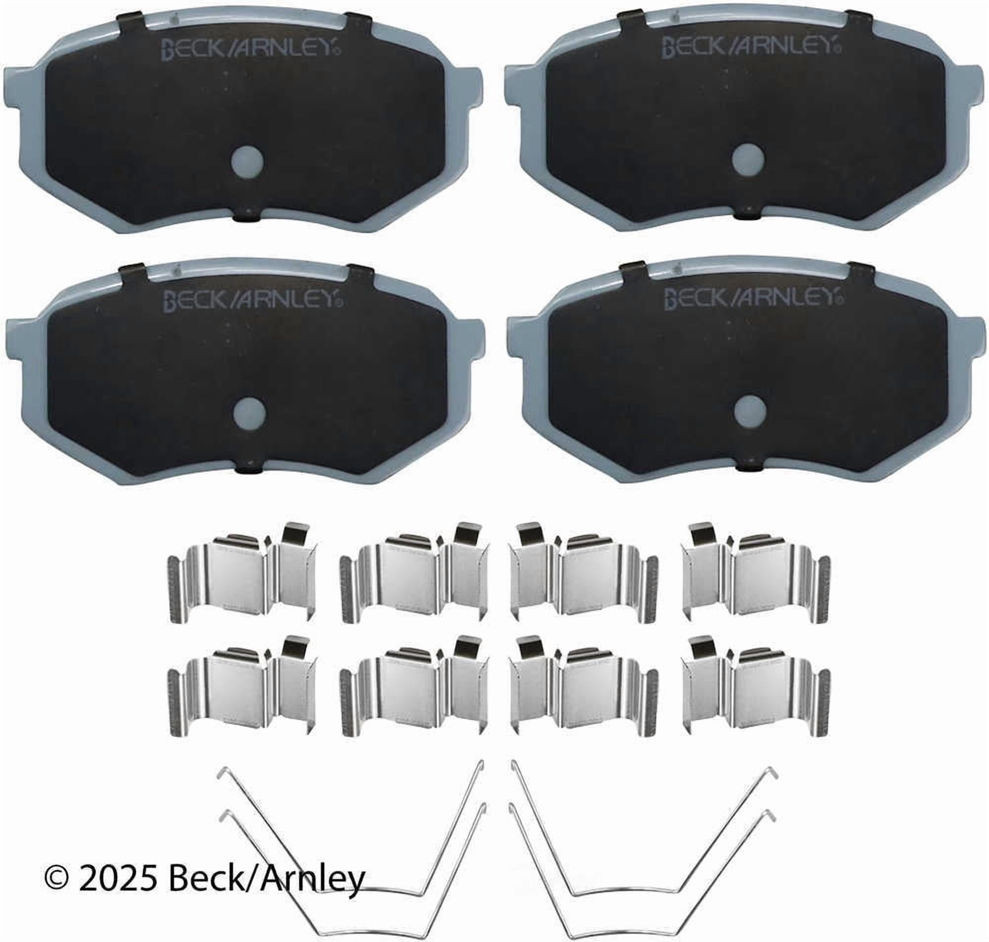 BeckArnley 085-6535 Premium Asm Pads W / Hardware
