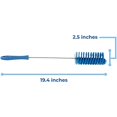 thumbnail image 2 of Vikan - 53703 Flexible Tube Brush, Scrubber And Pipe Cleaner, Stainless Steel, Polyester Bristles, 19.4 X 2.5 Inch Overall Length, Blue, 2 of 3