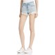 thumbnail image 1 of Free People Womens Daisy Chain Lace Casual Denim Shorts, Azul, 24 Free People Mezclilla, 1 of 1