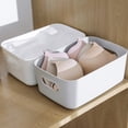 thumbnail image 4 of SPRING PARK Plastic Storage Bathroom Basket Rattan Makeup Bedroom Kitchen Box Lid Toiletries, 4 of 7