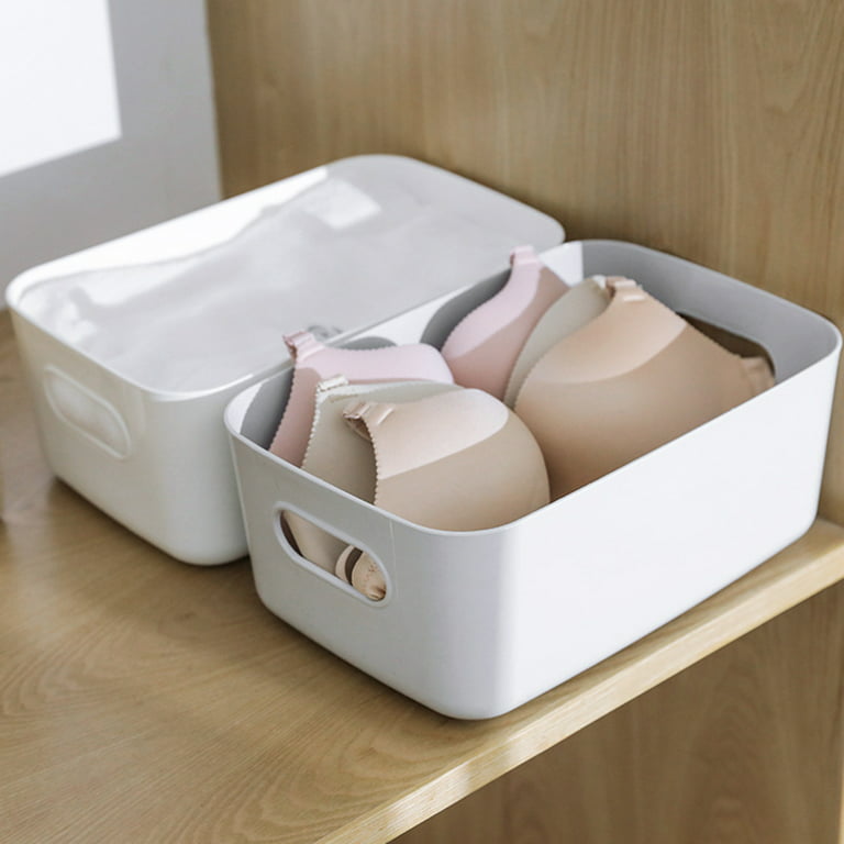 4pc Plastic Storage Baskets – Small Food Storage Container – Household  Organizer Bins For Laundry, Bathroom, Kitchen, Cabinet, Countertop, Under  Sink