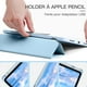 thumbnail image 4 of Funda para iPad 10.ª generación, modelo 2022 de iPad 10.9, funda de TPU suave para iPad 10, funda con soporte para Apple Pencil, parte trasera transparente, función de encendido y apagado automático, 4 of 5