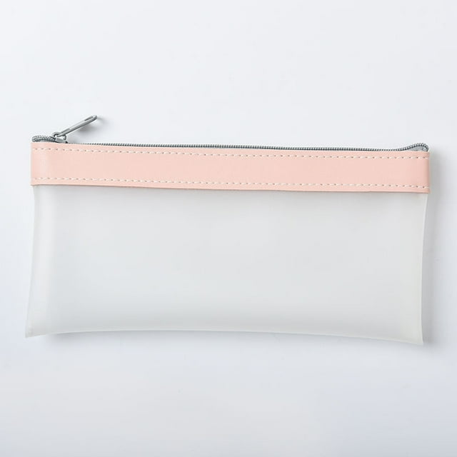 Bolsa de Maquillaje Bolsa de Pluma de Cremallera de Pvc Transparente Bolsa de Pluma de Inspección Bolsa de Viaje Bolsa de Maquillaje Bolsas de Inodoros de Viaje