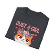 thumbnail image 4 of Just A Girl Who Loves Cats Floral Cat Lover T-Shirt, 4 of 4