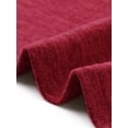 thumbnail image 6 of DARING DIVA Women's Plus Size Long Sleeve Fall Fashion Tunic Dress 3X Burgundy, 6 of 6